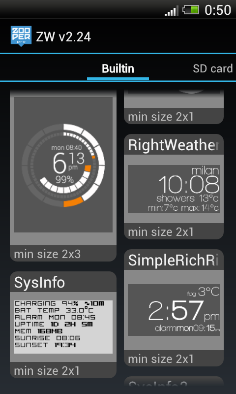 Zooper Widget