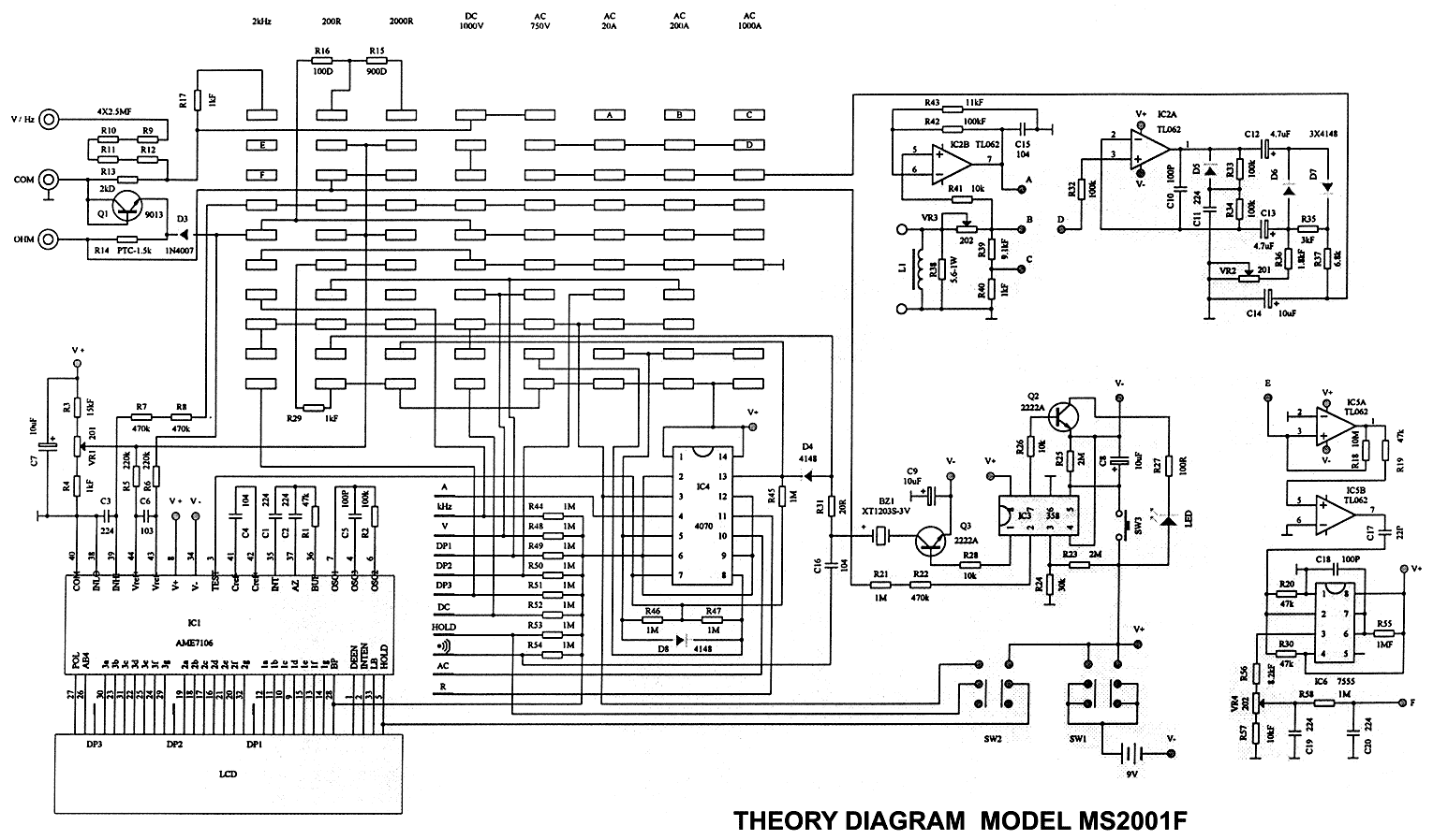 Mastech MS2001F Токовые клещи